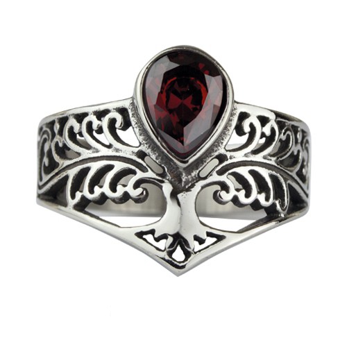 Ring Lebensbaum mit Tropfen Edelstahl - vergleichen und günstig kaufen